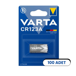 Varta CR123A 3v Lityum Pil 100 Adet - Varta