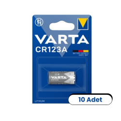 Varta CR123A 3v Lityum Pil 10'lu Kutu - Varta