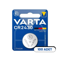Varta CR2430 6430 Lityum 3v Pil 100 Adet - Varta