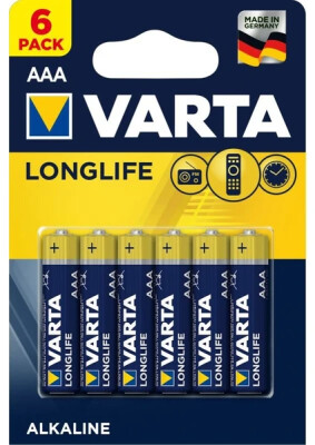 Varta Longlife Aaa Ince Pil 6'lı 10lu - Varta