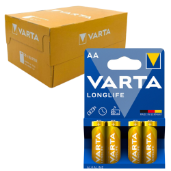 Varta Longlife Alkalin AA Kalem Pil 4x20'li Kutu 80 Adet (Blister) Toptan Satış - Varta