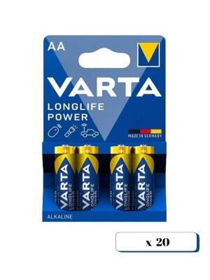Varta 4906 Longlife Power Alkalin AA Kalem Pil 4x20'li Kutu 80 Adet (Blister) - 1