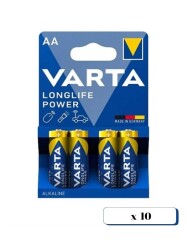 Varta 4906 Longlife Power Alkalin AA Kalem Pil 4x10'lu Kutu 40 Adet (Blister) - Varta