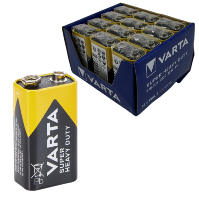 VARTA Super Heavy Duty 9V Çinko Karbon Pil 12'li Kutu Satış - 1
