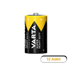 Varta Super Heavy Duty Büyük Pil D Boy 12'li - Varta