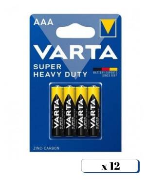 Varta Super Heavy Duty / SuperLife Manganez AAA Kalem Pil 4x12'li Kutu 48 Adet (Blister)9 - 1