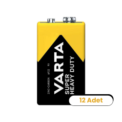 Varta Superlife Manganez 9V Kare Pil Shrink 12'li - Varta