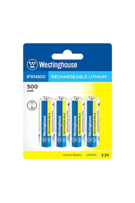 Westinghouse IFR14500 3.2v 500mAH LiFEPO4 Solar Pil - Westinghouse
