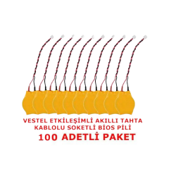 Westinghouse Vestel Etkileşimli Akıllı Tahta Kablolu Soketli Bios Pili 100 Adet - Westinghouse